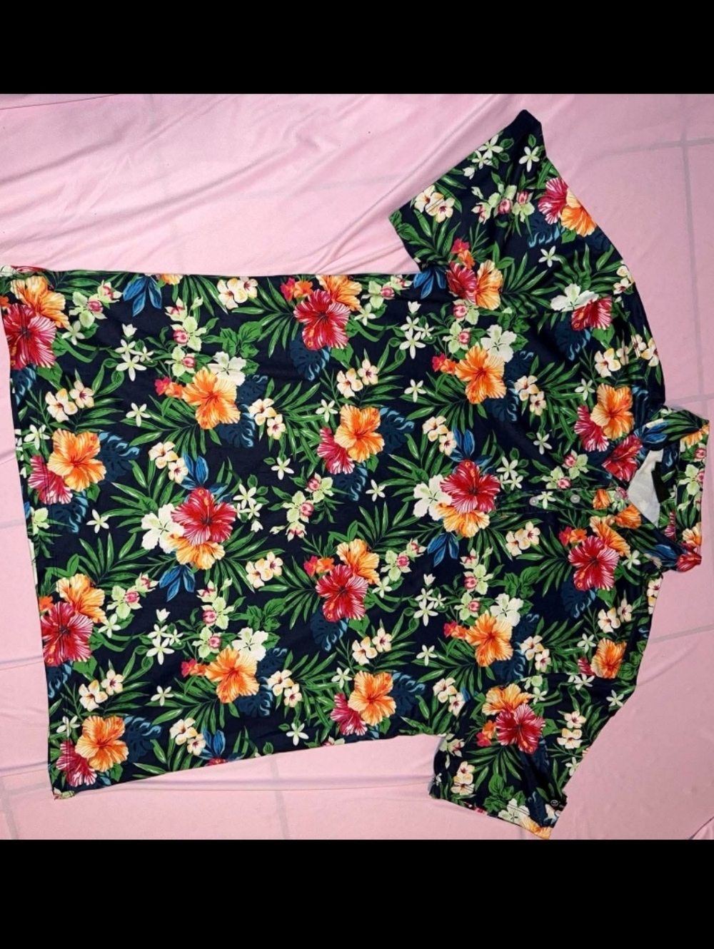 Greenside Golf Tropical Floral Button-Up Shirt Size XL